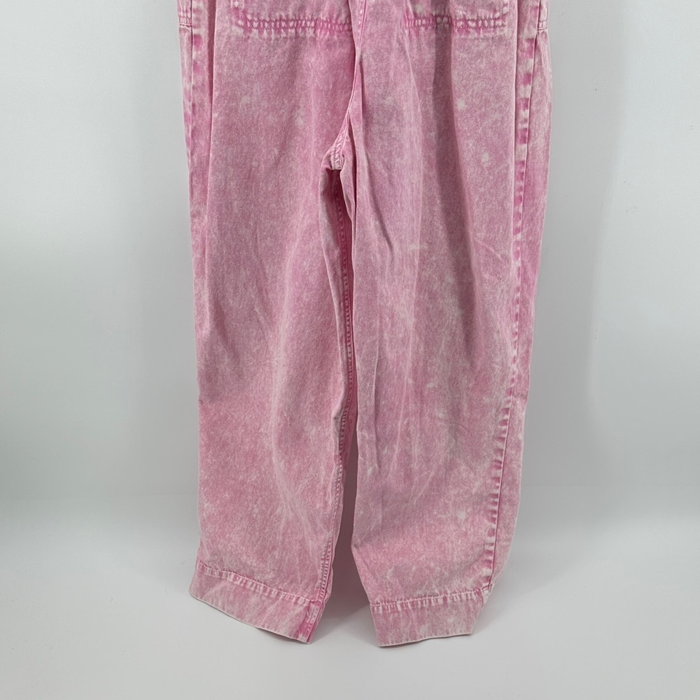 Simply Southern Barbie Retro Effortless Utility Light Pink Denim Jumpsuit SzS - Picture 10 of 11